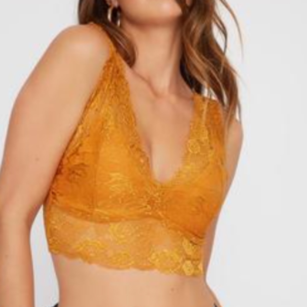 Lace V neck Bralette